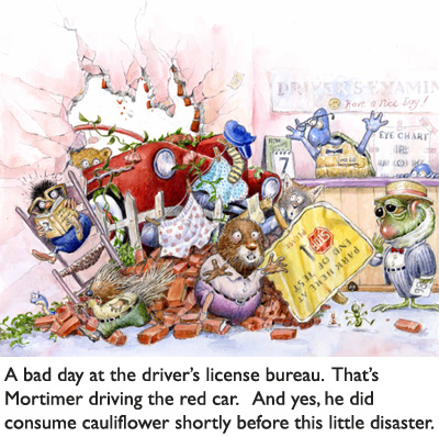 A Bad Day at the Driver’s License Bureau. Art for kids from children’s book illustrator Jim Harris.